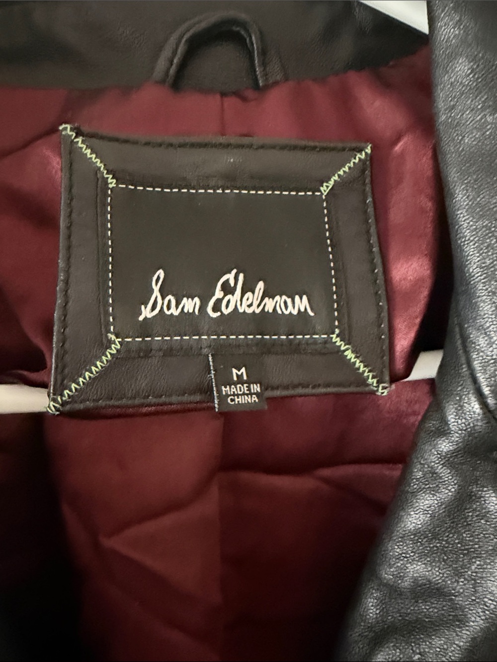 Sam Edelman Black 100% Lamb Leather Moto Biker Jacket Originally $598 - Picture 3 of 12